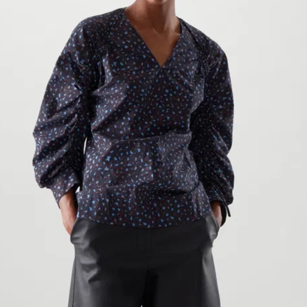 Cos V-Neck Blouse